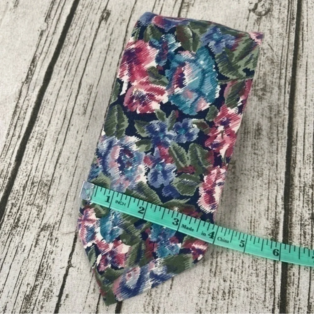 Vintage Etienne Aigner Tie Floral Necktie